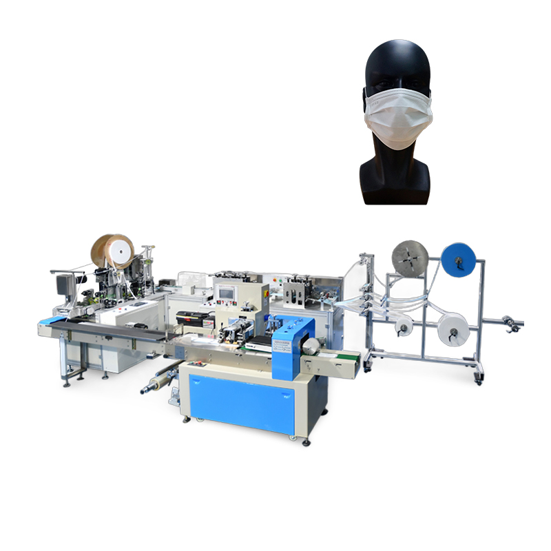 全自动内耳带一拖一平面口罩机